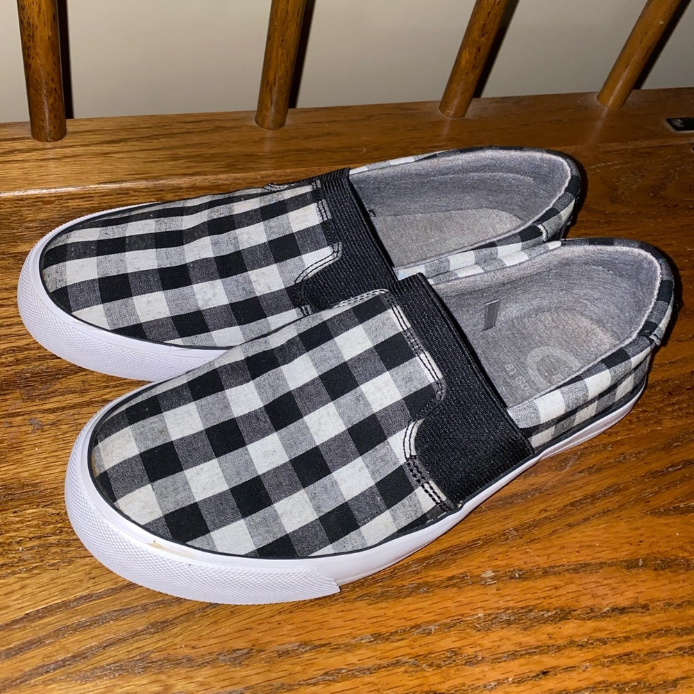 Guess Buffalo Check Slip On Shoes